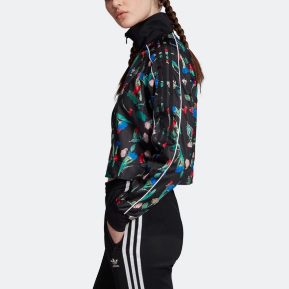 adidas Originals Women's Bellista Floral Track Jacket Sz XS - Picture 3 of 12